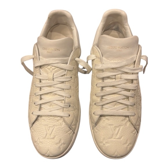 Louis Vuitton White Monogram Sneakers - Picture 1 of 6